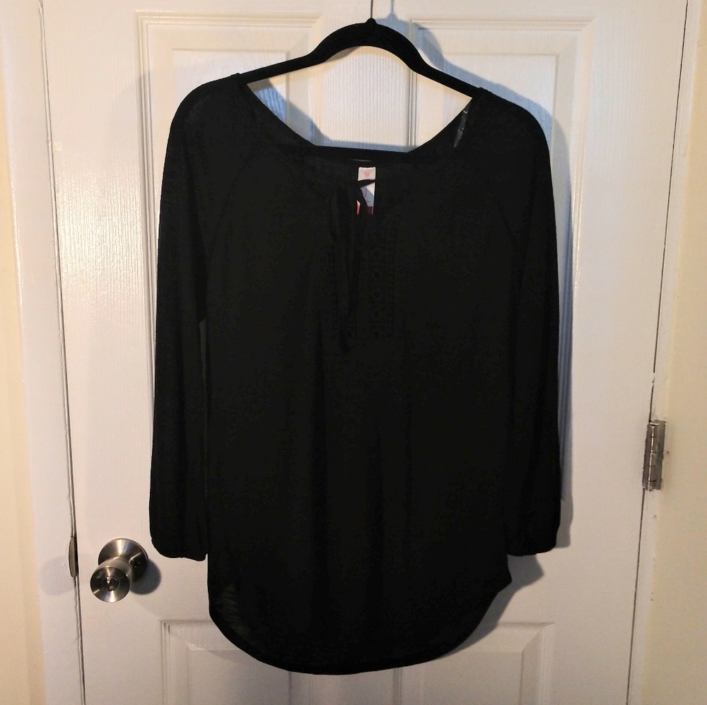 No Boundaries - BLACK Shirt Semi-Sheer